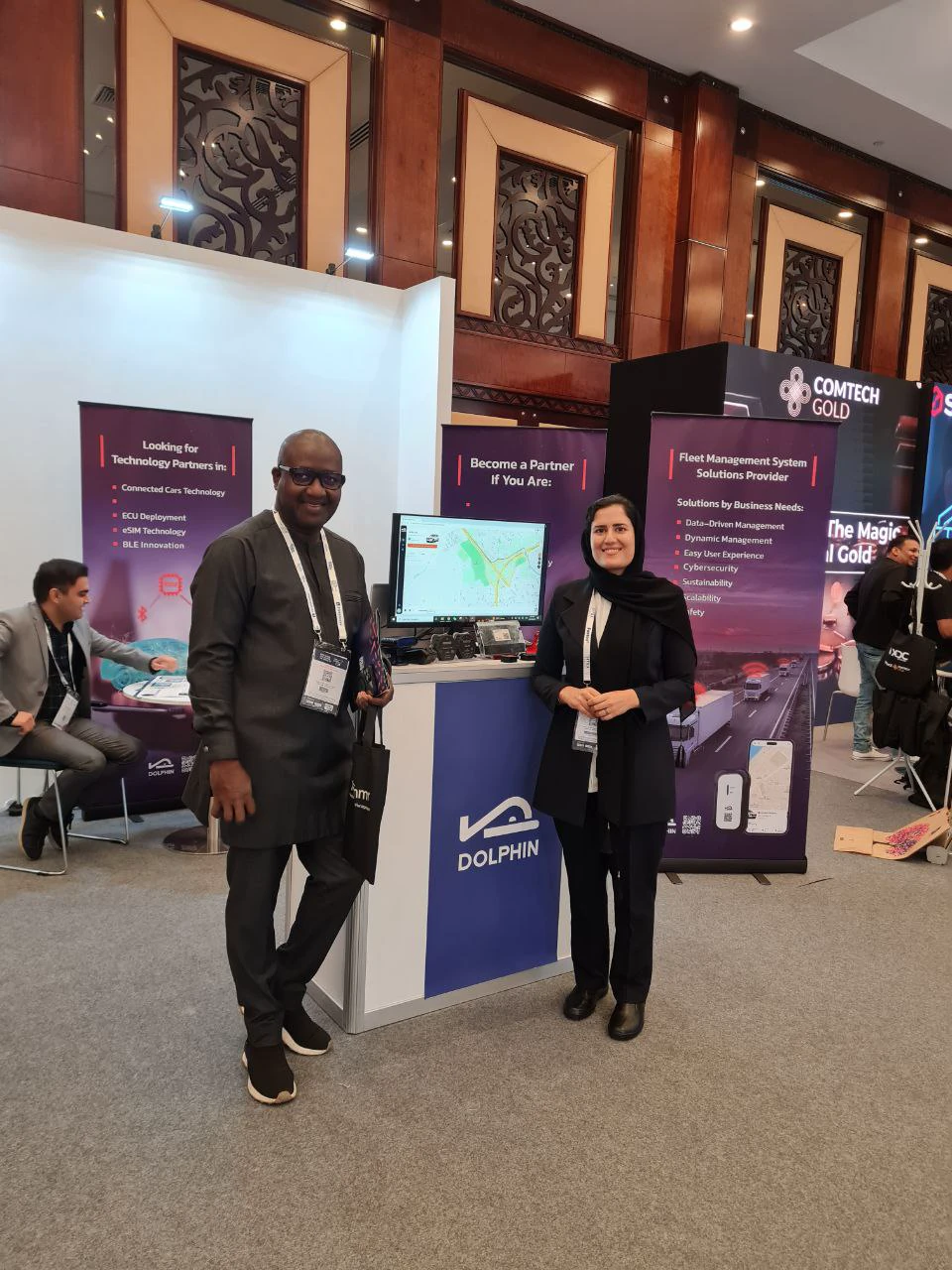 Fatemeh Jamali building relationships with international partners